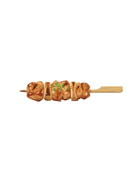Yakitori skewer with tare sauce