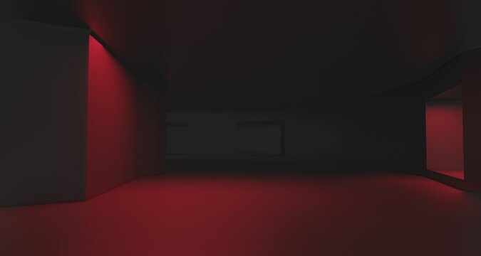 industrial empty room liminal space backroom abandoned