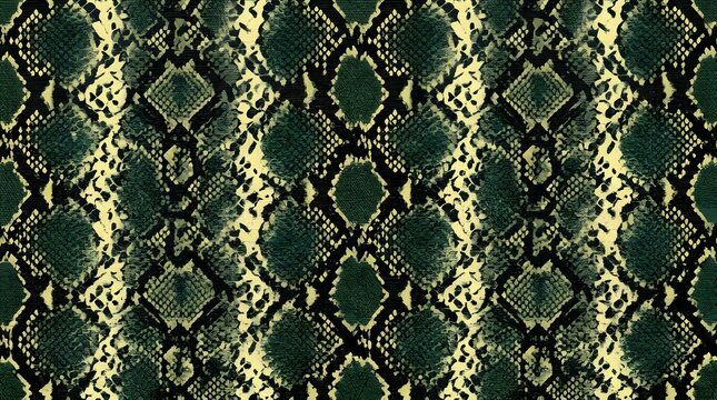 green and black snakeskin texture pattern wild animal python leather background vector illustration for fashion textile print and graphic design