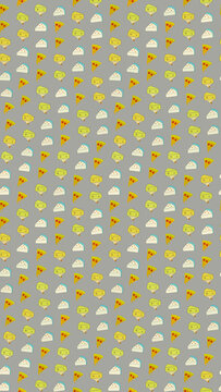 Cartoon cheese slices and blocks pattern