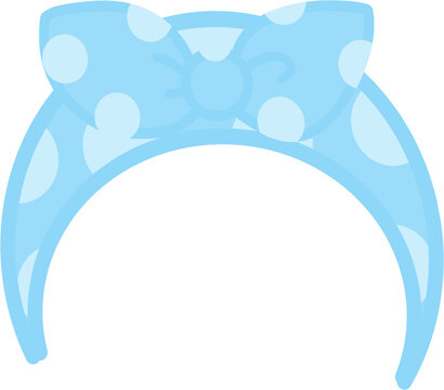 blue ribbon headband