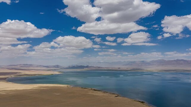 clouds over the river