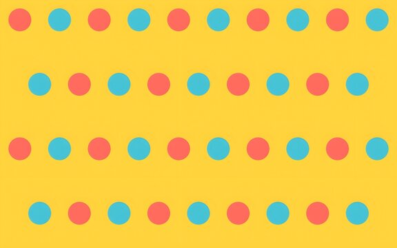 Vivid Yellow Polka Dot Pattern Background