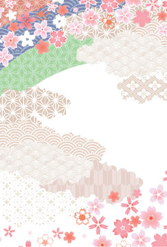 Elegant Japanese Cherry Blossom Background Design