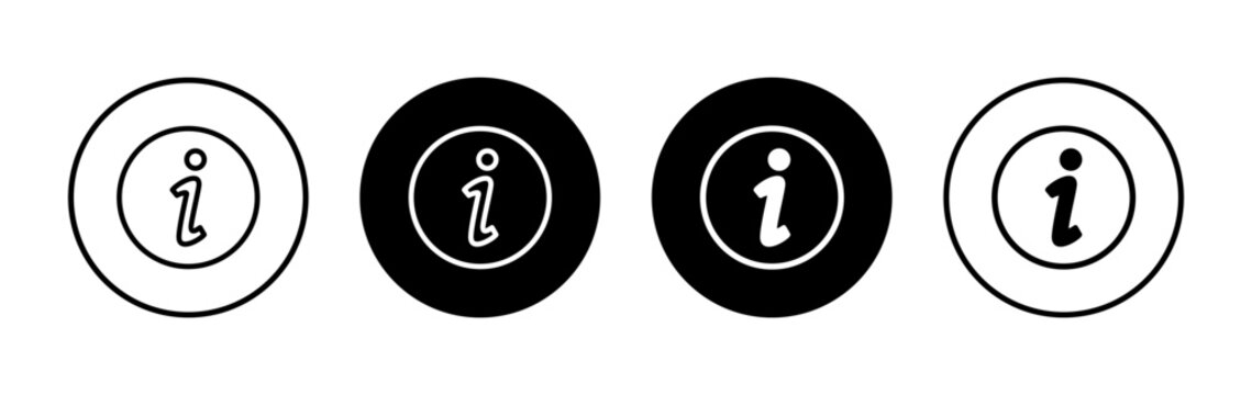 Information sign icon symbol for apps and websites. about us sign and symbol. question mark icon
