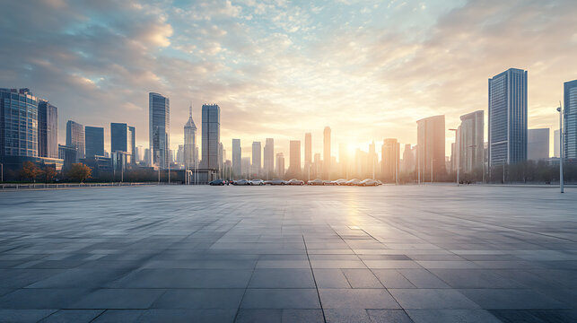 Modern Cityscape & Urban Skyline Images for Adobe Stock: High-Resolution Skyscrapers, Sunset Reflections, Car Light Trails, Wet Roads and Business District Landscapes