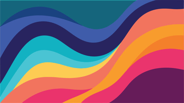 Colorful Wavy Abstract Background