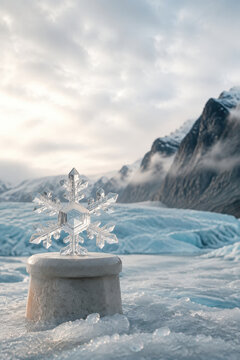Ice Crystal Concept for Glacier Research