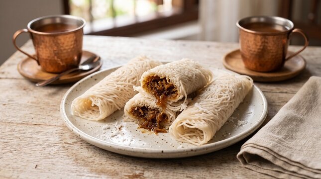 Traditional Sri Lankan Lavariya Sweet String Hoppers