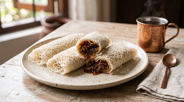 Traditional Sri Lankan Lavariya Sweet String Hoppers