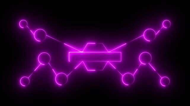 Ai tools or neon box. Multi function for Agentic AI technology motion background. Multi agent AI systems, Automate daily Tasks Smart AI solutions improve efficiency, Automate repetitive