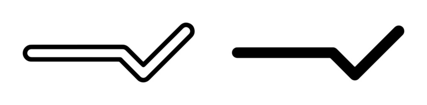 Square root symbol silhouette for math logo