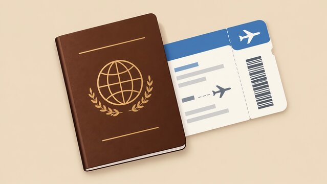 passport with on air ticket