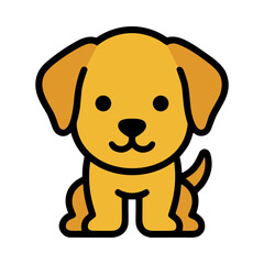 Fototapeta premium Cute Golden Puppy Playing Joyfully in Sunny Outdoor Park