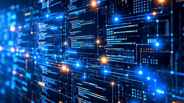 Programming Code Background and Digital Network Technology