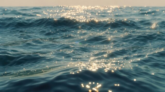Sunlit Ocean Surface