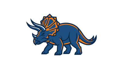 Triceratops Dinosaur Logo Isolated © love