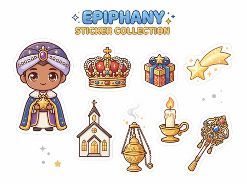 Epiphany Sticker Characters and Symbols.