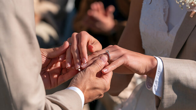 closeup of elderly couple holding hands showing wedding rings representing lasting love marriage anniversary and lifelong commitment between senior partners in a tender moment