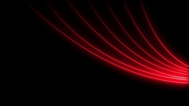 Straight neon lazer line color black background.Neon glow stick. Blue laser ray