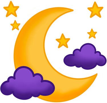 moon and clouds