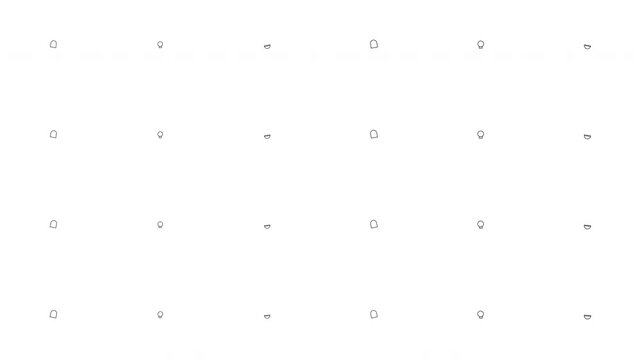Halloween icon animation set with spooky festive symbols
