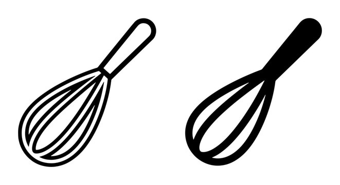 Whisk silhouette for cooking and baking logo