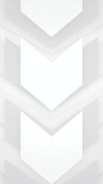 Minimalist 3D chevron arrow pattern seamless loop motion background