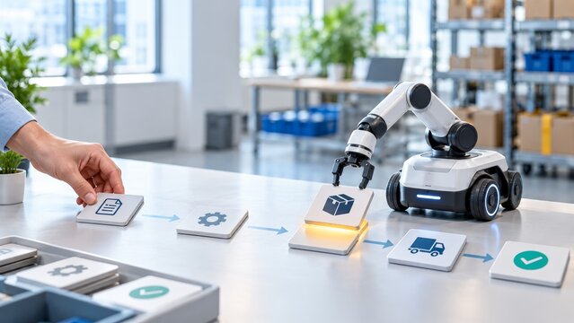 Innovative AI-Driven Workflow Orchestration with Supervised Robots for Enhanced Human Collaboration in Industrial Automation and Operational Efficiency