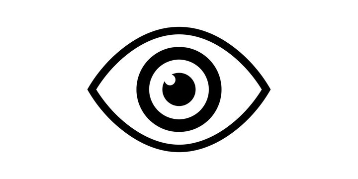 Stylized eye icon for vision and observation.