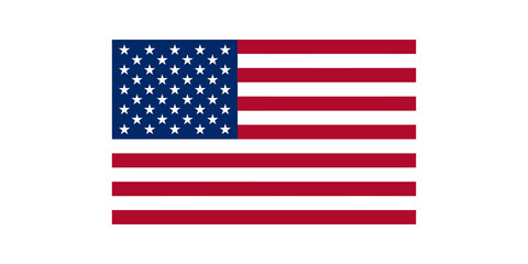 United States flag with stars and stripes for national identity © JOSH