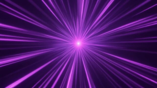 Abstract purple light streaks radiating from a central point with subtle motion