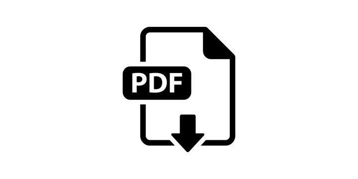 PDF document download icon for file transfer.