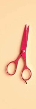 A pair of simple scissors with clean lines and minimal embellishments, outline, simplicity