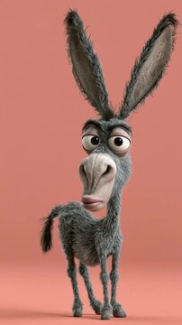 donkey in the desert