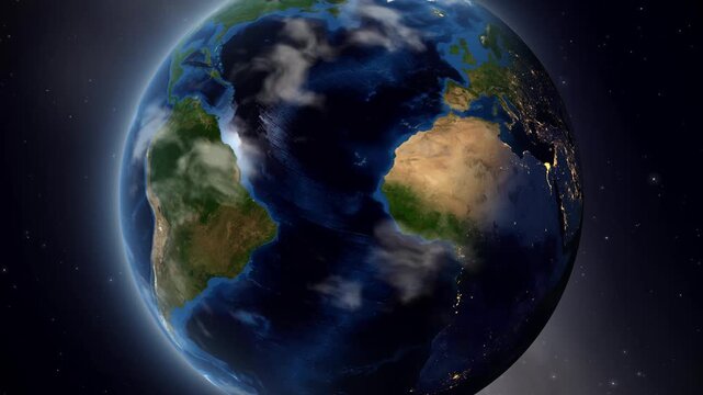 Satellite Zoom into Jo&Atilde;&pound;o Pessoa Brazil from Space View