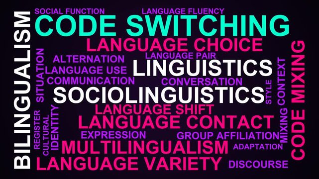 Code-Switching Word Cloud
