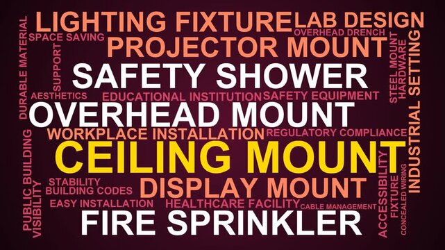 Ceiling Mount Word Cloud