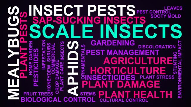 Scale Insects Word Cloud