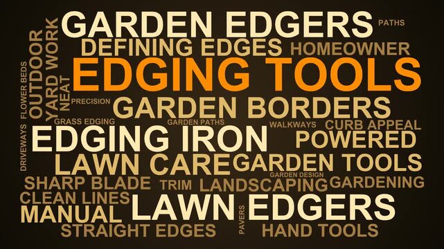 Edging Tools Word Cloud