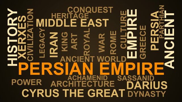 Persian Empire Word Cloud