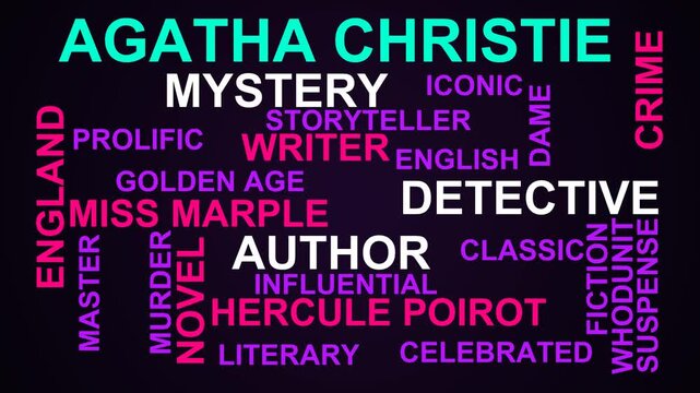 Agatha Christie Word Cloud
