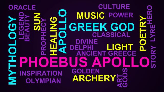Phoebus Apollo Word Cloud