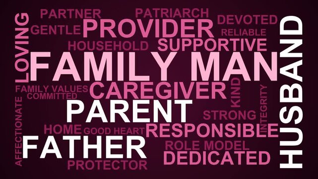 Family Man Word Cloud