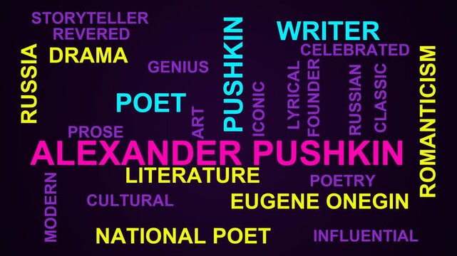 Alexander Pushkin Word Cloud