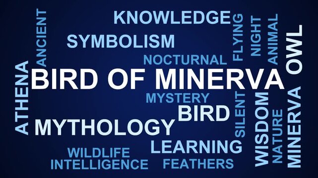 Bird Of Minerva Word Cloud