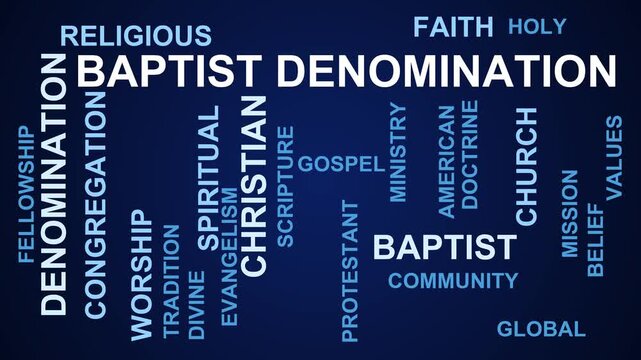 Baptist Denomination Word Cloud