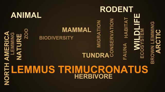 Lemmus Trimucronatus Word Cloud