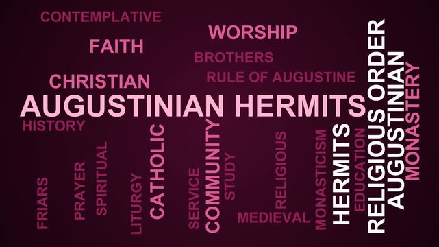 Augustinian Hermits Word Cloud