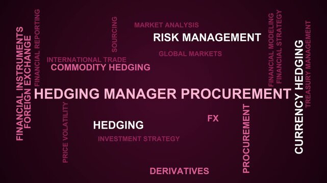 Hedging Manager Procurement Word Cloud